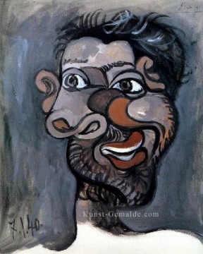 Tete d un homme barbu 1940 Kubisten Ölgemälde